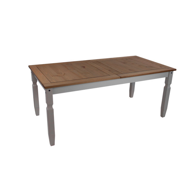 Mercers Furniture Corona Grey Wax Furniture 182cm Pine Solid Wood